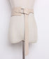soft leather wide waist belt